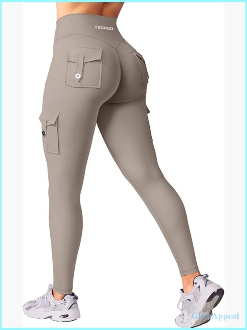 Hidden Scrunch Butt Lifting Cargo Leggings with Pockets Yoga Pants